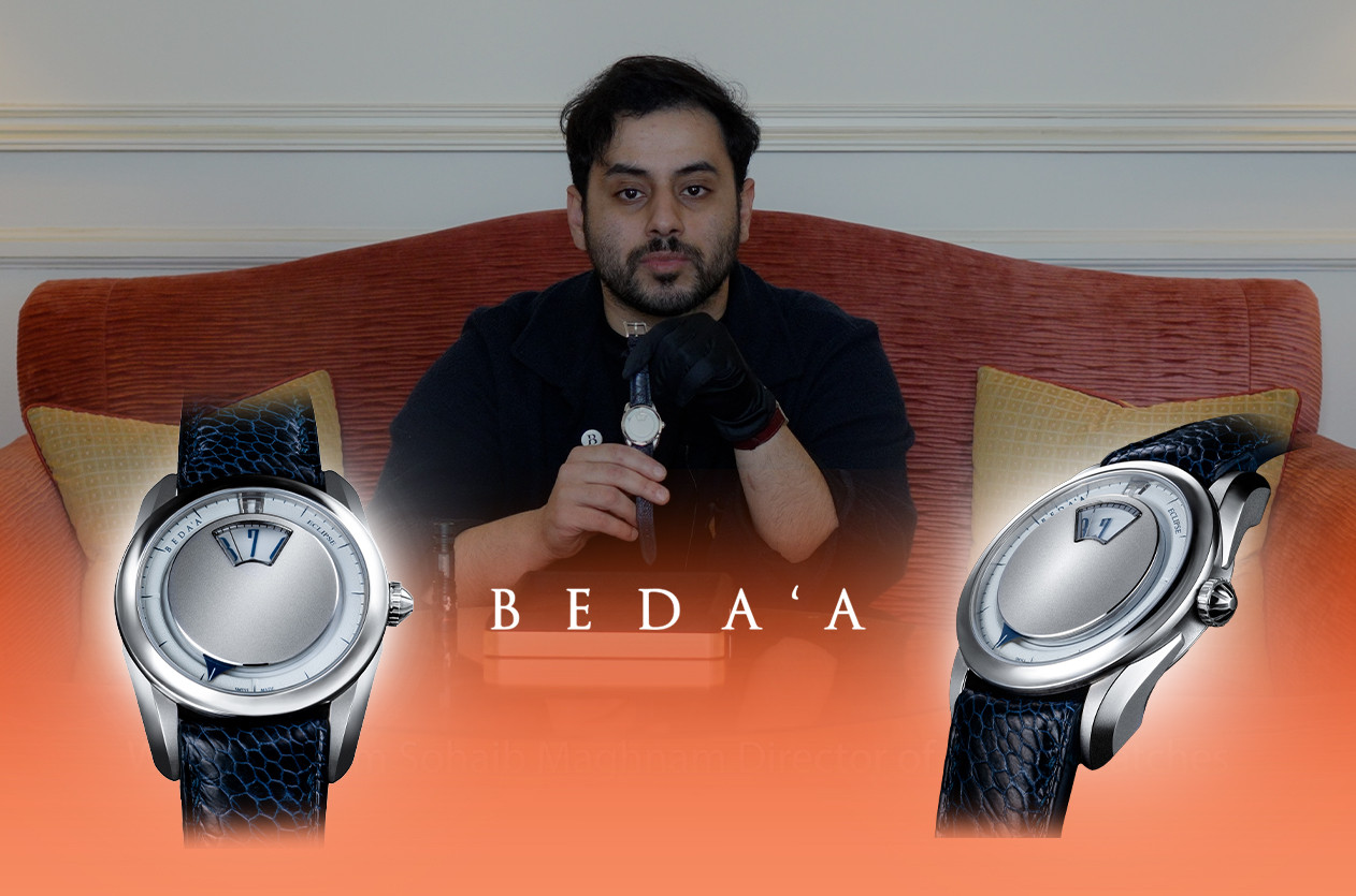 CEO of Bedaa Company, Sohaib Maghnam presents the Eclipse watch